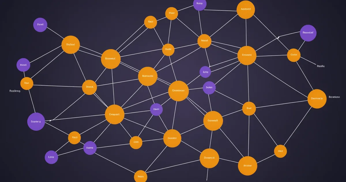 Abstract account map showing disconnected relationship paths