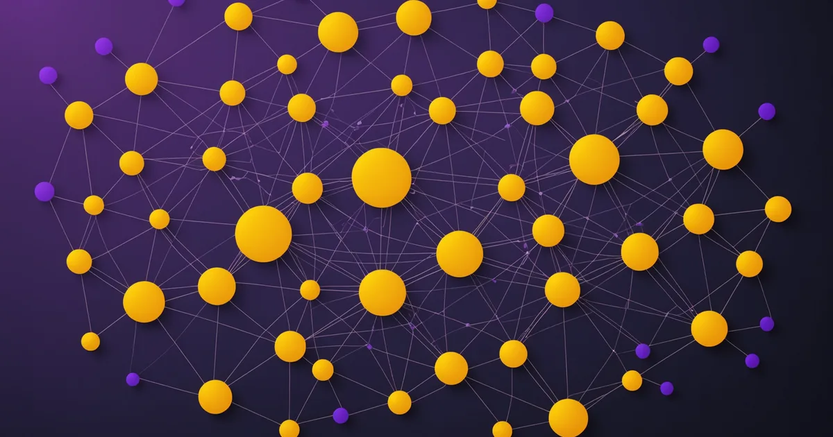 Complex node network showing hidden hierarchy in a multi-stakeholder deal