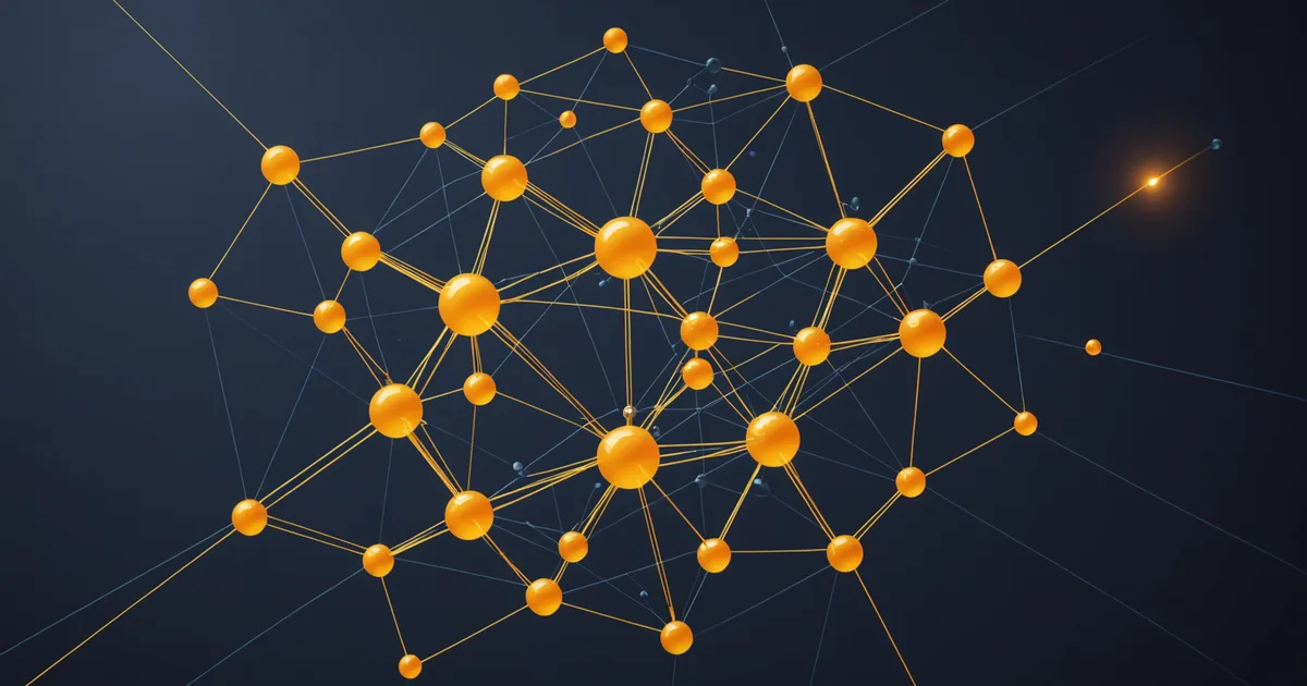 Abstract origin concept showing a problem in relationship networks being identified